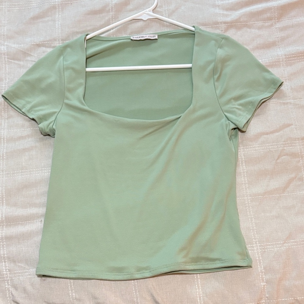Sincerely Jules Sage Green Blouse